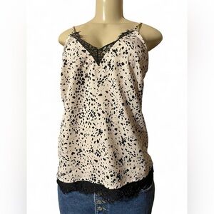 a new day Black and Cream Spotted Camisole